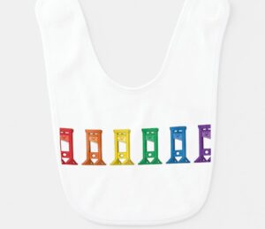 rainbow bib