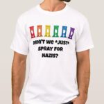 Rainbow Guillotine Army Men’s White T-Shirt